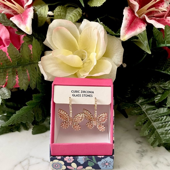 Christian Siriano New York Butterfly Earrings - Picture 1 of 6
